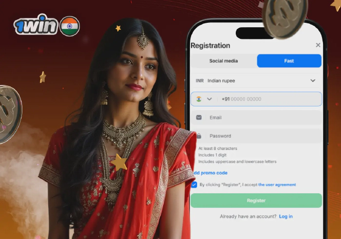 1win registration for Indian users
