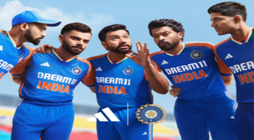 टी20 वर्ल्ड कप के लिए टीम इंडिया की जर्सी लॉन्च