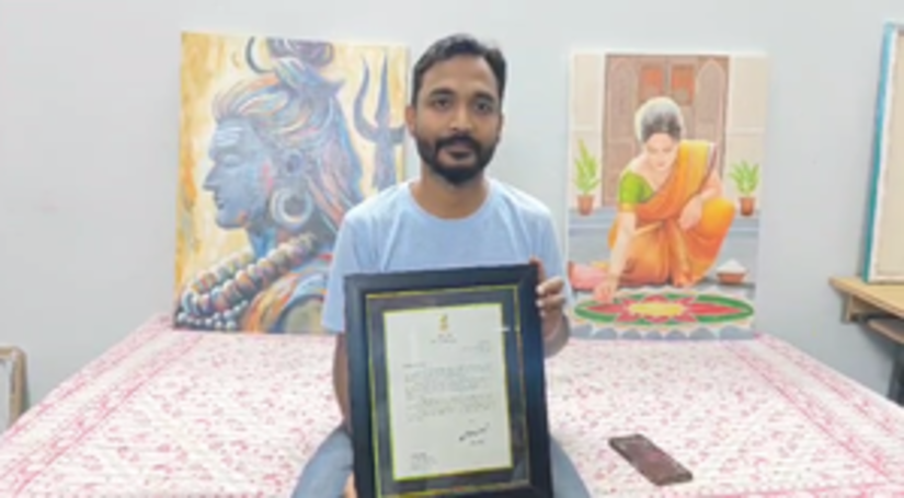 पीएम नरेंद्र मोदी ने सक्ती जिले के युवक को भेजा पत्र, पेंटिंग की तारीफ करते हुए दी शुभकामनाएं